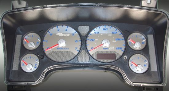 Picture of US Speedo Instrument Cluster Gauge Face Kit - SSRM11B