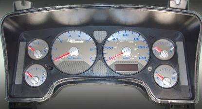 Picture of US Speedo Instrument Cluster Gauge Face Kit - SSRM11BK