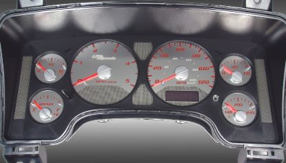 Picture of US Speedo Instrument Cluster Gauge Face Kit - SSRM13R