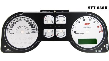 Picture of US Speedo Instrument Cluster Gauge Face Kit - SVT080K