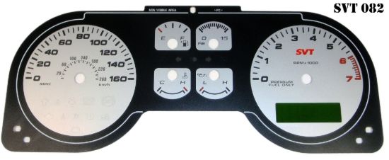 Picture of US Speedo Instrument Cluster Gauge Face Kit - SVT082