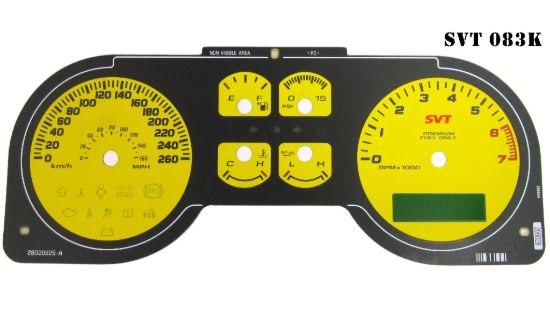 Picture of US Speedo Instrument Cluster Gauge Face Kit - SVT083K