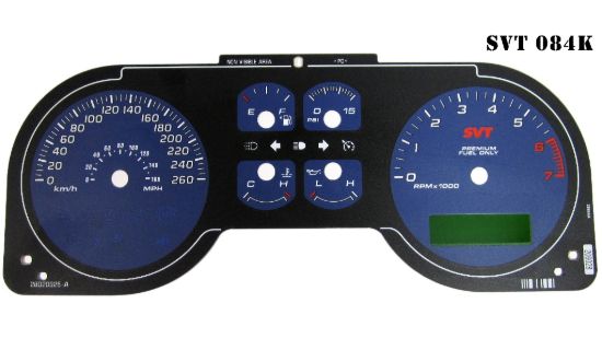 Picture of US Speedo Instrument Cluster Gauge Face Kit - SVT084K