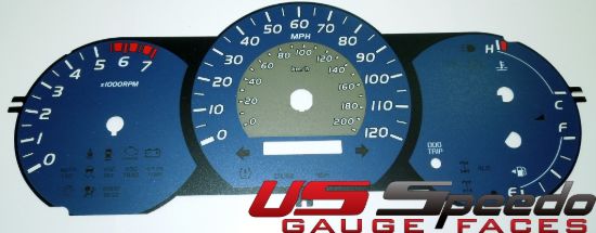 Picture of US Speedo Instrument Cluster Gauge Face Kit - TAC074