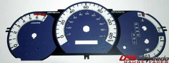 Picture of US Speedo Instrument Cluster Gauge Face Kit - TAC124
