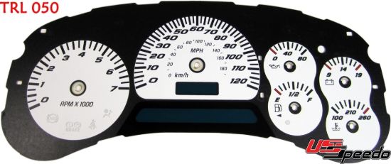 Picture of US Speedo Instrument Cluster Gauge Face Kit - TRL050
