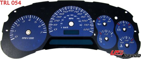 Picture of US Speedo Instrument Cluster Gauge Face Kit - TRL054K