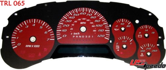 Picture of US Speedo Instrument Cluster Gauge Face Kit - TRL065K