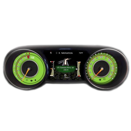 Picture of US Speedo Instrument Cluster Gauge Face Kit - WRA18JLSPORT11