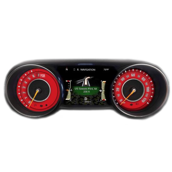 Picture of US Speedo Instrument Cluster Gauge Face Kit - WRA18JLSPORT5