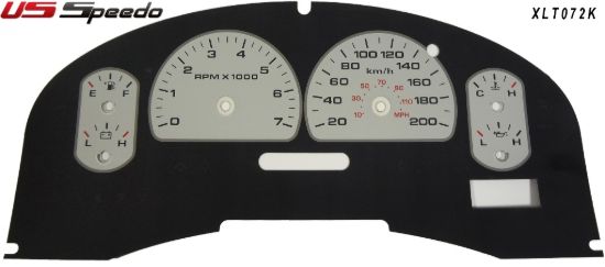 Picture of US Speedo Instrument Cluster Gauge Face Kit - XLT072K