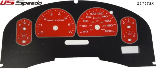 Picture of US Speedo Instrument Cluster Gauge Face Kit - XLT075K