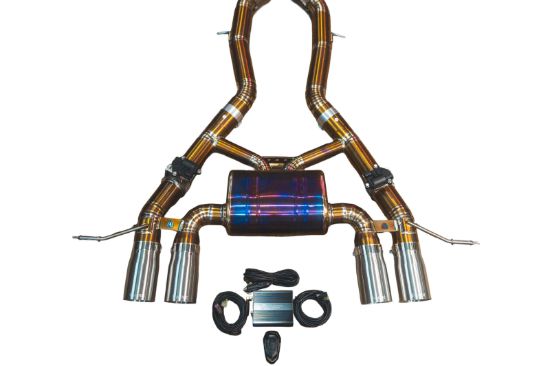 Picture of Valvetronic Designs Exhaust System Kit - BMW.G8X.M3.AXL.TI.BRSH