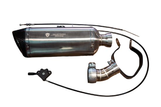 Picture of Valvetronic Designs Exhaust Muffler - VTD.BIKE.SB.UVM.ANG.50MM