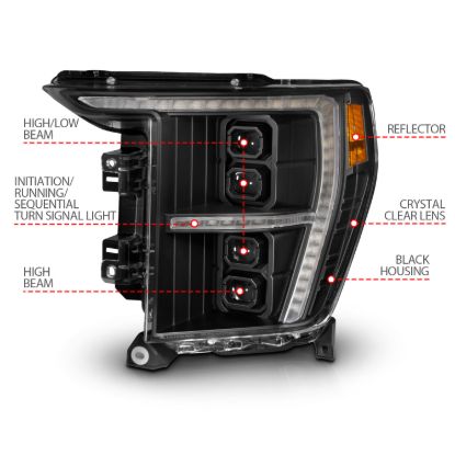 Picture of ANZO USA Headlight - 111593X-L