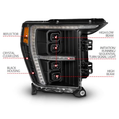 Picture of ANZO USA Headlight - 111593X-R