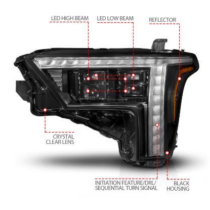 Picture of ANZO USA Headlight - 111599X-L
