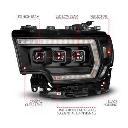 Picture of ANZO USA Headlight Assembly - 111601X-L