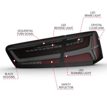 Picture of ANZO USA Tail Light Set - 321351