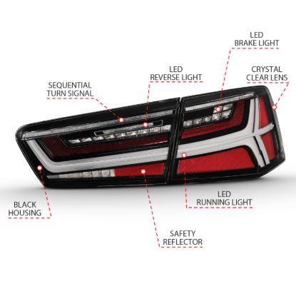 Picture of ANZO USA Tail Light Set - 321352
