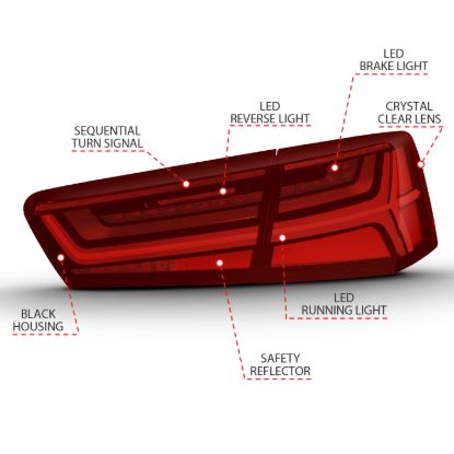 Picture of ANZO USA Tail Light Set - 321353