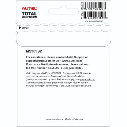 Picture of Autel Diagnostic Software - MS909S21YRUP