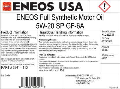 Picture of ENEOS Engine Oil - 3241-110