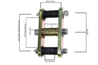 Picture of Fishbone Offroad Leaf Spring Shackle - FB27222