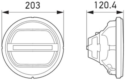 Picture of Hella Headlight - 241429011