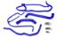 Picture of HPS Performance Radiator Coolant Hose Kit - 57-1277-BLUE