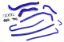 Picture of HPS Performance Radiator Coolant Hose Kit - 57-1316-BLUE