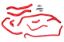 Picture of HPS Performance Radiator Coolant Hose Kit - 57-1452-RED