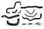 Picture of HPS Performance Radiator Coolant Hose Kit - 57-1513-BLK