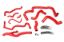 Picture of HPS Performance Radiator Coolant Hose Kit - 57-1557-RED