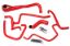 Picture of HPS Performance Radiator Coolant Hose Kit - 57-1646-RED