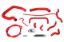 Picture of HPS Performance Radiator Coolant Hose Kit - 57-1661-RED