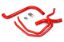 Picture of HPS Performance Radiator Coolant Hose Kit - 57-1673-RED