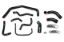 Picture of HPS Performance Radiator Coolant Hose Kit - 57-1728-BLK