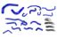 Picture of HPS Performance Radiator Coolant Hose Kit - 57-1831-BLUE