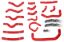 Picture of HPS Performance Radiator Coolant Hose Kit - 57-1913-RED
