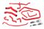 Picture of HPS Performance Radiator Coolant Hose Kit - 57-2083-RED