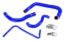 Picture of HPS Performance Radiator Coolant Hose Kit - 57-2084-BLUE