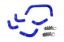 Picture of HPS Performance Fuel Injection Idle Air Control Valve Hose - 57-2134-BLUE