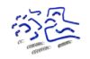 Picture of HPS Performance Radiator Coolant Hose Kit - 57-2303-BLUE