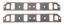 SBF Intake Gasket Set AFR 220cc   2.33x 1.35