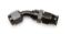 6an 45-Deg PTFE Hose End Black Anodized