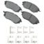 ProACT Ultra-Premium Bra ke Pads - Front