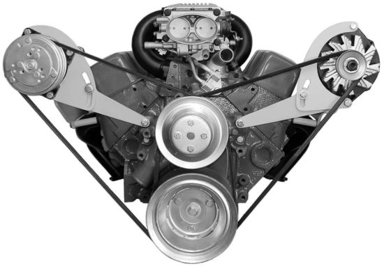 ALT BRACKET SBC LWP DRIV ERS SIDE LOW PROFILE