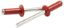Sm Hd Rivet Red Alum 250pk