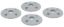 Scuff Plate Plastic Silver 4pk